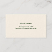 Alphonse Mucha Painting Visitenkarte (Rückseite)