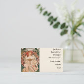 Alphonse Mucha Painting Visitenkarte (Stehend Vorderseite)