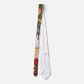 Alphonse Mucha Peacock Art Krawatte (Rückseite)