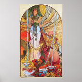 Alphonse Mucha Peacock Art Poster (Vorne)