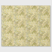 Alphonse Mucha Peonies Art Nouveau Floral Pattern Geschenkpapier (Flach)