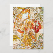 Alphonse Mucha - Peonies Dankeskarte (Vorne/Hinten)