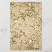 Alphonse Mucha Peonies Peony Rose Fawn 1897 Briefpapier (Vorderseite)