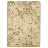 Alphonse Mucha Peonies Peony Rose Fawn 1897 Klemmbrett (Rückseite)