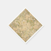 Alphonse Mucha Peonies Peony Rose Fawn 1897 Serviette (Ecke)