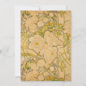 Alphonse Mucha - Pfingstrosen Einladung (Vorderseite)