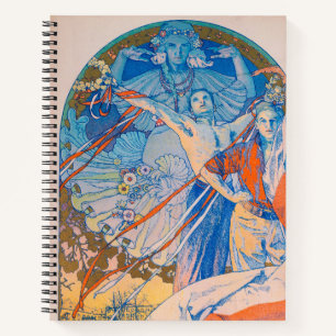 Alphonse Mucha Plakat für das Sokol Festival (1926 Notizblock