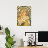 Alphonse Mucha Poster (Heimbüro)