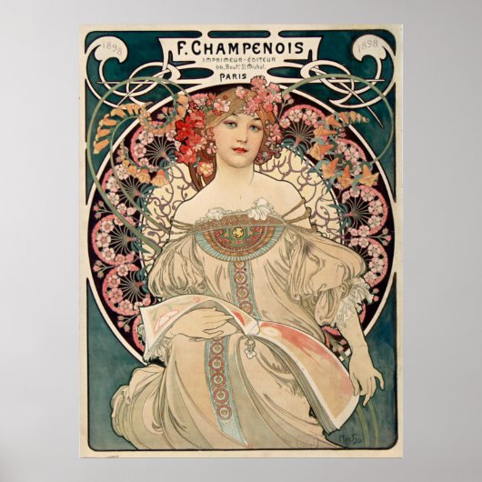 Alphonse Mucha Poster (Vorne)