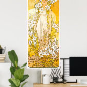 Alphonse Mucha Poster (Heimbüro)