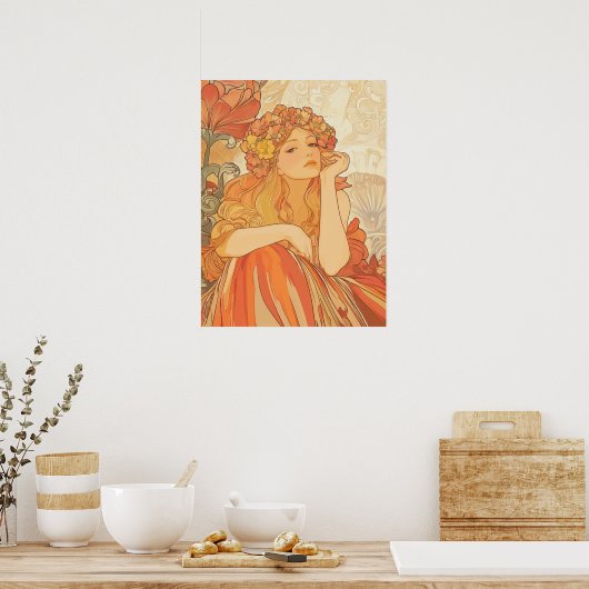 Alphonse Mucha Poster (Küche)