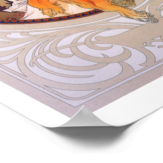 Alphonse Mucha Poster (Ecke)