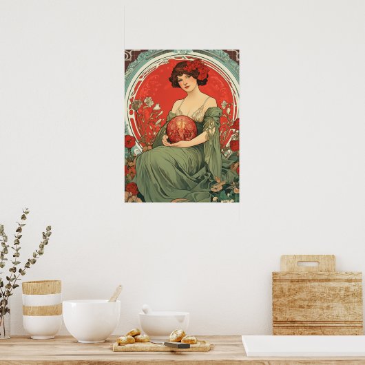 Alphonse Mucha Poster (Küche)