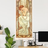 Alphonse Mucha Poster (Heimbüro)
