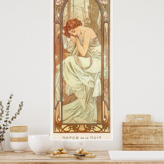 Alphonse Mucha Poster (Küche)