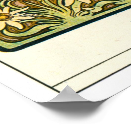 Alphonse Mucha Poster (Ecke)