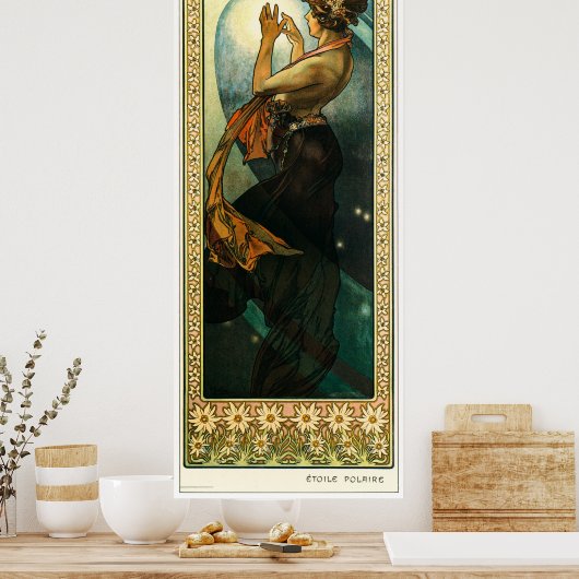 Alphonse Mucha Poster (Küche)