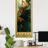 Alphonse Mucha Poster (Heimbüro)