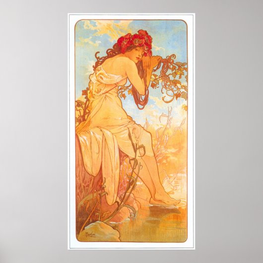 Alphonse Mucha Poster (Vorne)