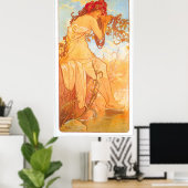 Alphonse Mucha Poster (Heimbüro)