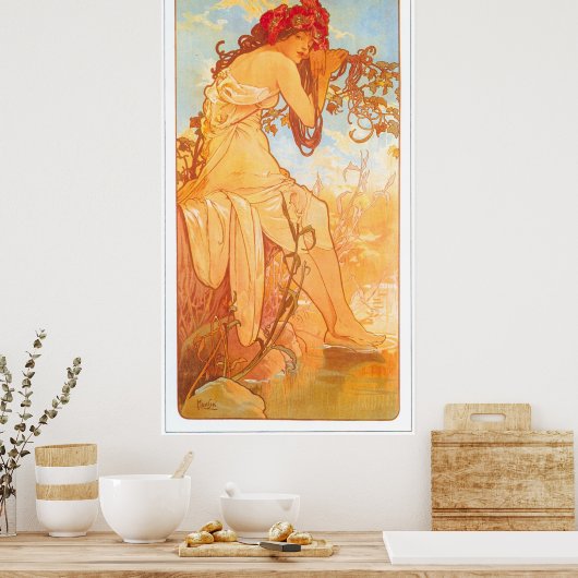 Alphonse Mucha Poster (Küche)
