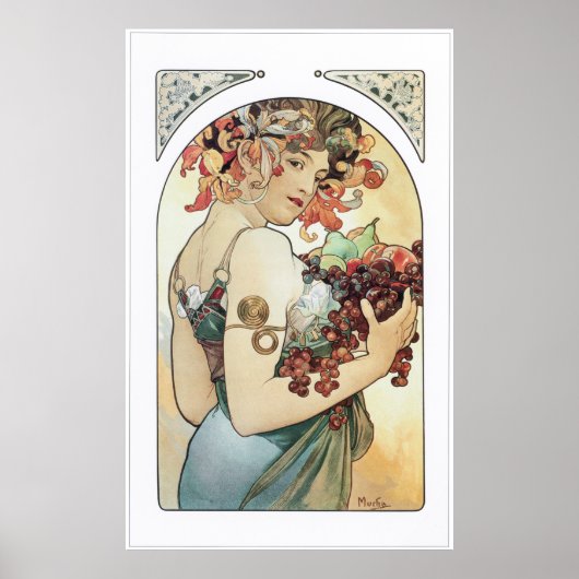 Alphonse Mucha Poster (Vorne)
