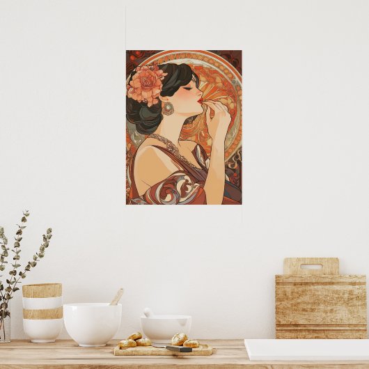 Alphonse Mucha Poster (Küche)