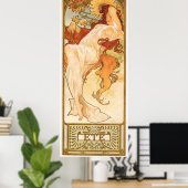 Alphonse Mucha Poster (Heimbüro)