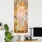 Alphonse Mucha Poster (Heimbüro)
