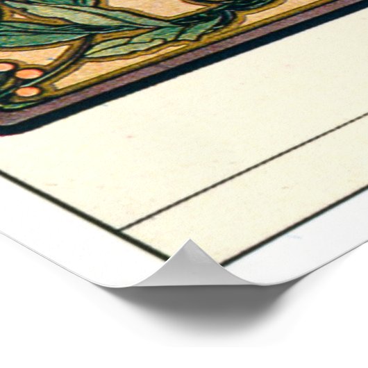 Alphonse Mucha Poster (Ecke)