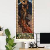 Alphonse Mucha Poster (Heimbüro)