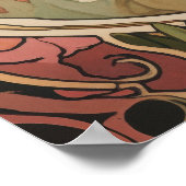 Alphonse Mucha Poster (Ecke)