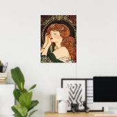 Alphonse Mucha Poster (Heimbüro)