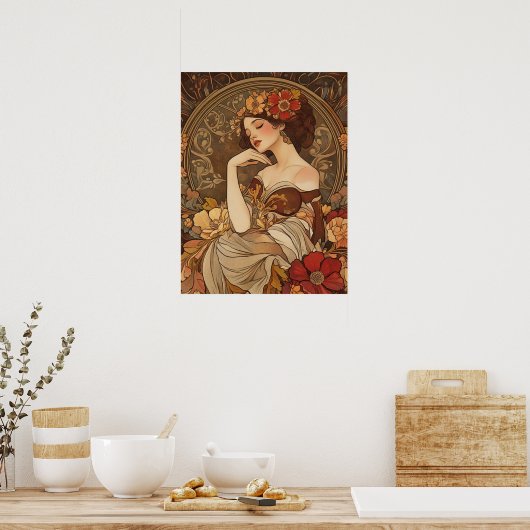 Alphonse Mucha Poster (Küche)