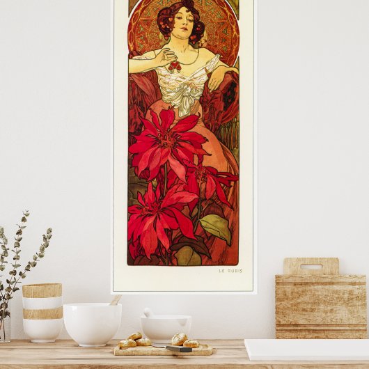 Alphonse Mucha Poster (Küche)