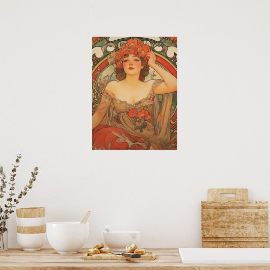 Alphonse Mucha Poster (Küche)
