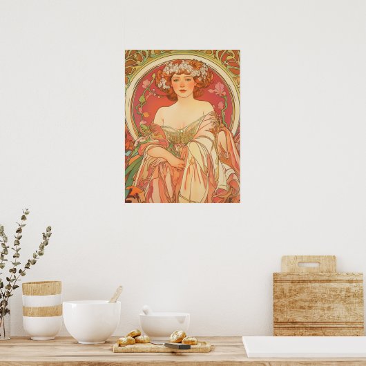 Alphonse Mucha Poster (Küche)