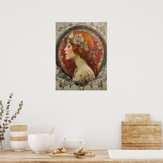Alphonse Mucha Poster (Küche)