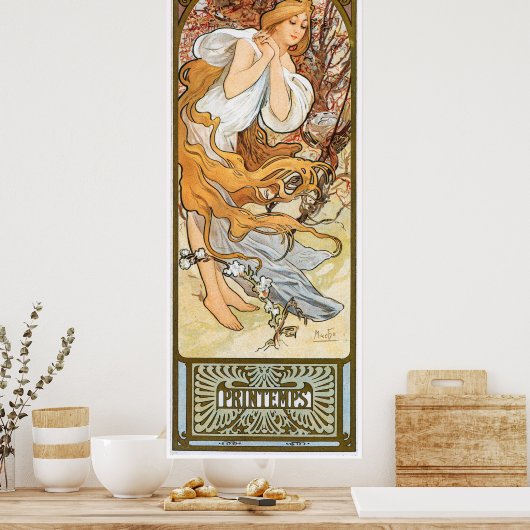 Alphonse Mucha Poster (Küche)