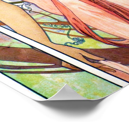 Alphonse Mucha Poster (Ecke)