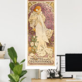 Alphonse Mucha Poster (Heimbüro)
