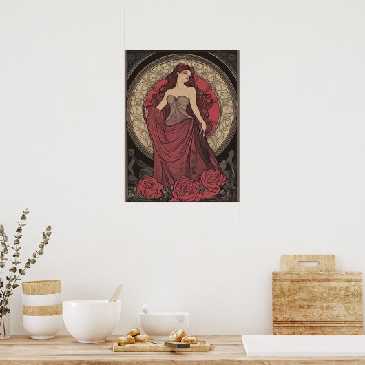 Alphonse Mucha Poster (Küche)