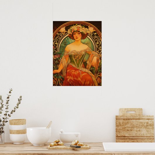 Alphonse Mucha Poster (Küche)