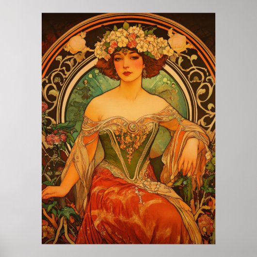 Alphonse Mucha Poster (Vorne)