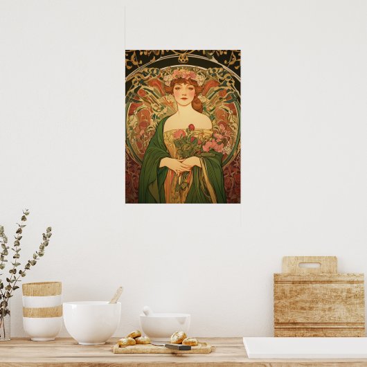 Alphonse Mucha Poster (Küche)