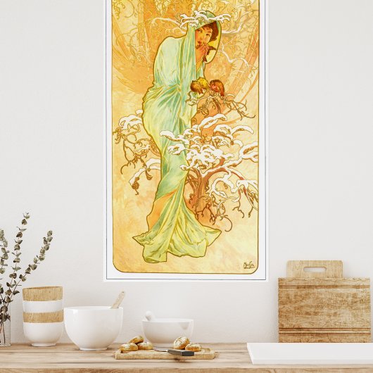 Alphonse Mucha Poster (Küche)