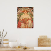 Alphonse Mucha Poster (Küche)