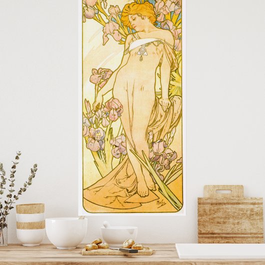 Alphonse Mucha Poster (Küche)