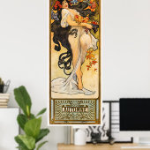 Alphonse Mucha Poster (Heimbüro)