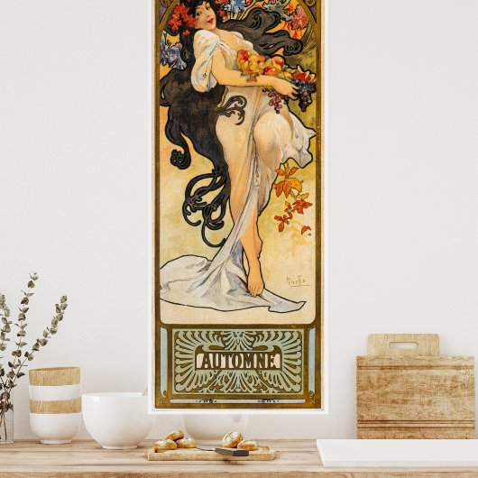 Alphonse Mucha Poster (Küche)